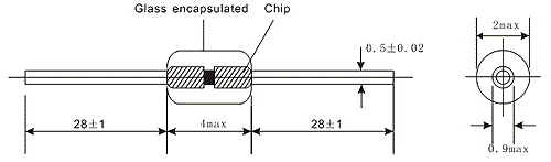 線形 PTC のサーミスターのケイ素の温度検出器