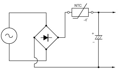 侵入回路保護の適用のための現在の制限力 NTC のサーミスター