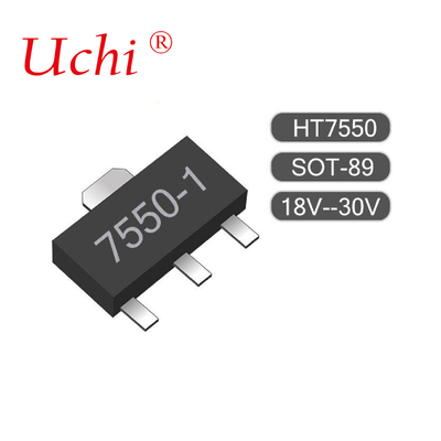SOT89-3 HT7550-1 100mA 低電源 LDO 24V バッテリー駆動装置