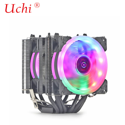 ブラック・ラジエーター・ファン ライト・コパール・ヒートパイプ ユニバーサル・CPU・クーラー インテル I3 I5 I7 I9 Lga 1151 1366 1700 2011 2066 AMD AM4 AM5