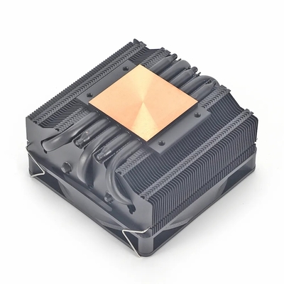 ヒートパイプラディエーター I3 I5 I7 I9 Lga775 1150 1151 1155 1156 1700 1366 2011 AMD AM4 AM5 ユニバーサル水平CPUクーラーファンブラック