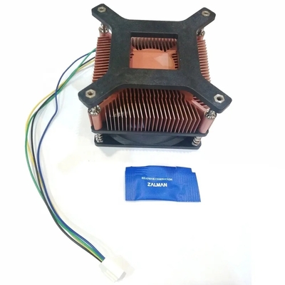 銅塗装熱槽 散熱 油脂 TDP 60W Cpu 冷却扇 静音 Pwm 3ピン 4ピン I3 I5 インテル Lga775 1150 1151
