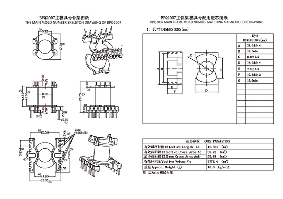 BPQ2007 PQ2020 垂直 (6+8) PIN 配送 トランスフォーマー