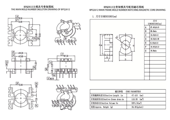 BPQ2612 PQ2620 垂直電源配送トランスフォーマー 12V出力