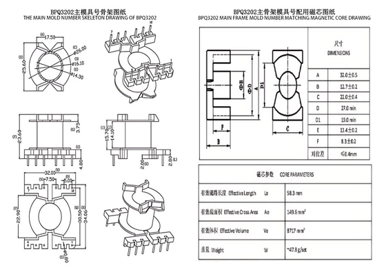 BPQ3202 PQ3225 垂直 6 6 PIN 電源配送 トランスフォーマー 電源配送の完璧なソリューション