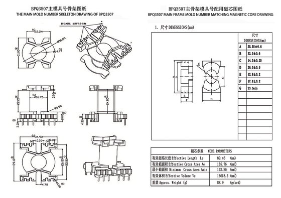 BPQ3507 PQ3535 電源配送トランスフォーマー 3 段階