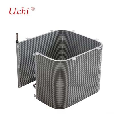 省エネ型蛇行横フィンマイクロチャネル熱交換器マイクロチャネルコンデンサー