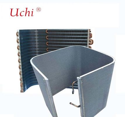 省エネ型蛇行横フィンマイクロチャネル熱交換器マイクロチャネルコンデンサー