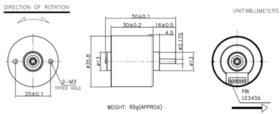 BLDC 3630 工業機器や家庭用用用用のためのブラシレスモーター