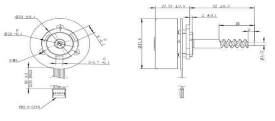 医療機器および事務機器用BLDC 4820ブラシレスモーター
