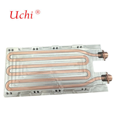 カスタマイズされた液体冷却プレート 銅-アルミニウム熱シンク 水冷却プレート 冷却プレート 冷却システム