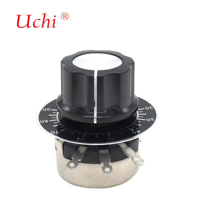 WX110 単回転巻線精密ロータリーポテンショメータノブ 470 Ω 1K 2K 10K 22K