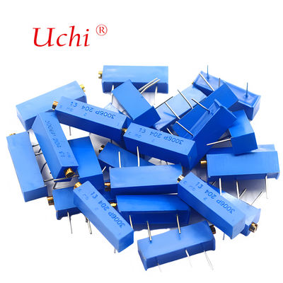 3006P 205 金属セラミック微調整ポテンショメータ、2mオーム、ノブ付き、精密マルチターン可変抵抗器