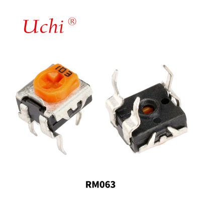 RM063 黄色 単回転炭素フィルムトリマー ポテンチオメーター 1m 調整可能なレジスタ