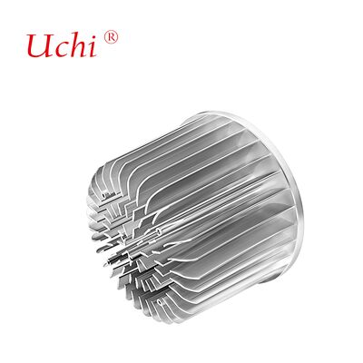 100mm シルバーケーシング ラジアル アルミニウム 冷間鍛造 ヒートシンク