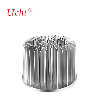 100mm シルバーケーシング ラジアル アルミニウム 冷間鍛造 ヒートシンク