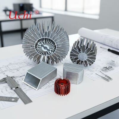 30W チューブ型ヒートシンク 陽極酸化スカイブヒートシンク