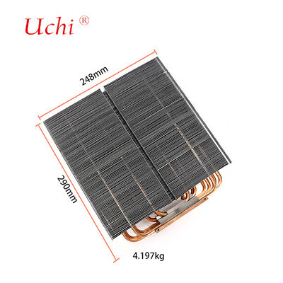 1500W LEDヒートシンク - 5ジッパーフィンヒートパイプ冷却モジュール