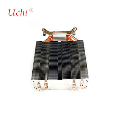 クリップ型ジッパーフィン パソコンCPU 4つの熱管付きヒートシンク