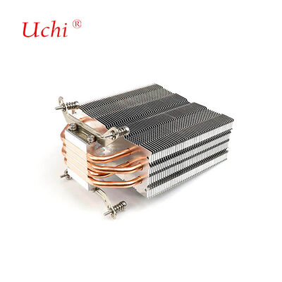 クリップ型ジッパーフィン パソコンCPU 4つの熱管付きヒートシンク