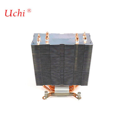 クリップ型ジッパーフィン パソコンCPU 4つの熱管付きヒートシンク