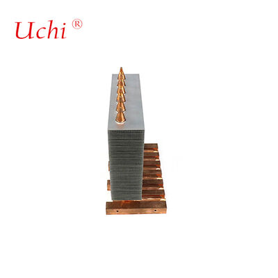 溶接式ジッパーフィンの熱管 医療機器用熱槽