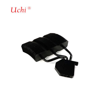 高精度ブラックアルミニウム LEDヒートシンク