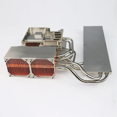 シッパーフィン 溶接 アルミ 銅 ラジエーター 熱管付き熱槽