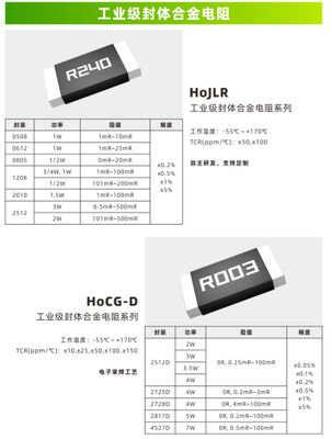 自動車用型封筒合金抵抗器 自動車用型合金