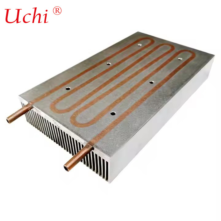 水冷プレート 熱槽 埋め込まれた銅管 水冷却 熱槽 120 ((W) * 36 ((H) * 210 ((L) mm
