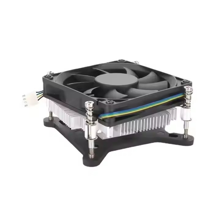 12v DC扇風機CPU冷却機 プッシュダウン型冷却機 パソコンプロセッサ 空気冷却扇風機
