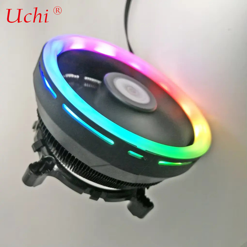 RGB扇風機 ヒートシンク LED CPU エアクーラー プッシュダウンタイプ