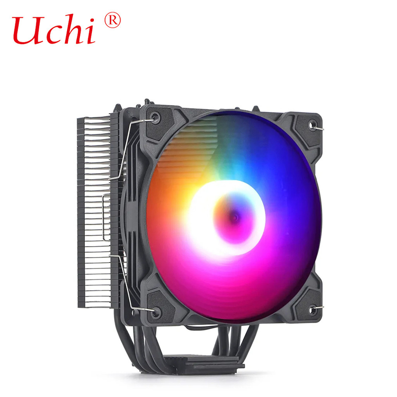 ブラック・ラジエーター・ファン ライト・コパール・ヒートパイプ ユニバーサル・CPU・クーラー インテル I3 I5 I7 I9 Lga 1151 1366 1700 2011 2066 AMD AM4 AM5