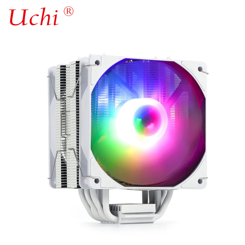 220W ホワイト RGB ARGB CPU クーラー 扇風機 6 ヒートパイプ コンピュータ サーバー プロセッサ Lga1151 1155 1366 1700 2011 AMD FM AM3 AM4 AM5