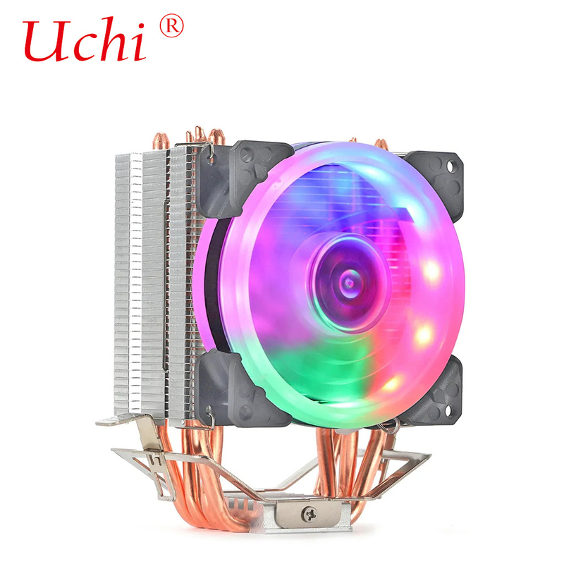 4 銅熱管散熱器冷却 コンピュータCPU インテル I3 I5 I7 LGA1150 1156 1200 1366 1700 2011 AMD AM4 AM5 クーラー