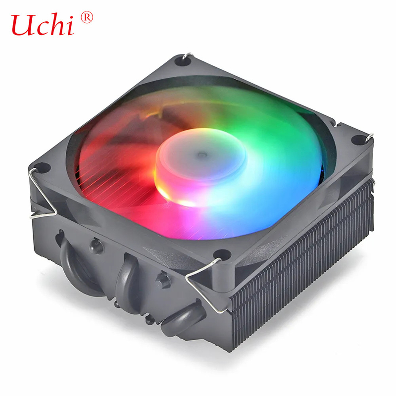 ヒートパイプラディエーター I3 I5 I7 I9 Lga775 1150 1151 1155 1156 1700 1366 2011 AMD AM4 AM5 ユニバーサル水平CPUクーラーファンブラック