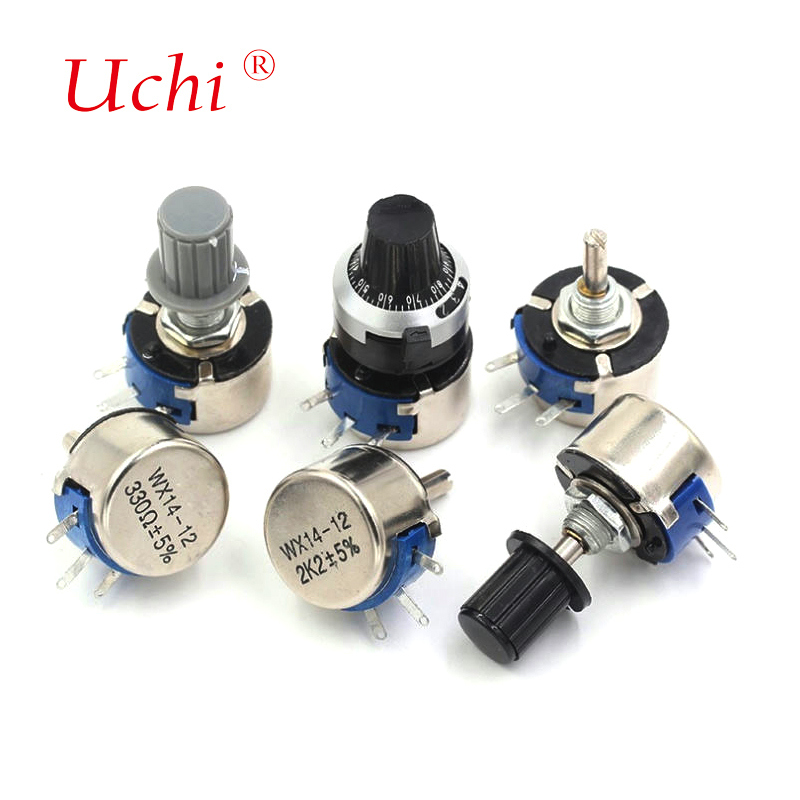 WX14-12 3W 単回転線巻き RV12mm ロータリーポテンショメータ