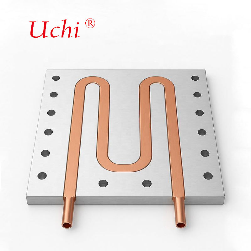 CNC加工 水冷却プレート 液体冷却ブロック PSUチューブ ヒートシンク,流体冷却プレート