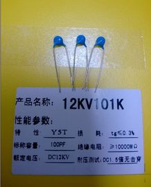 101K 放射状の加鉛 101 陶磁器ディスク コンデンサー 12KV 100pF Y5T