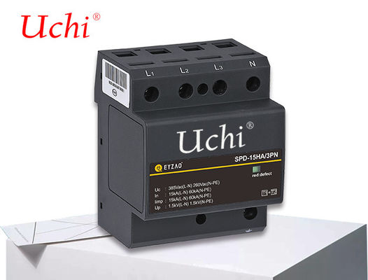 クラス1保管スペース電力サージの保護装置SPD 15kA 27mmだけ幅