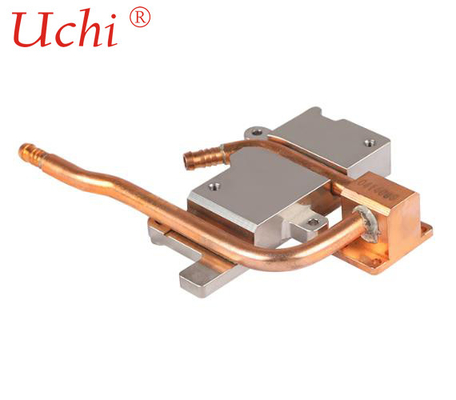 はんだ付けプロセスを備えた100x120x20mm銅製冷却プレート