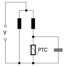 PTC のサーミスター モーター始動機の単一フェーズ AC モーターのための簡単な始動機回路